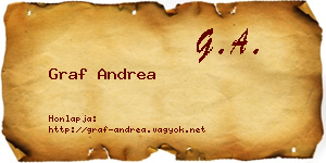 Graf Andrea névjegykártya